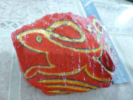 2023 New Year of The RABBIT! Hand painted River Rock Stone - £14.69 GBP