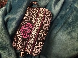 Vera Bradley Small Zip Cosmetic Bag Canterbury EUC - £11.15 GBP