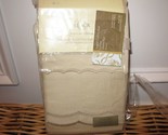 Lenox ESSENCE Scalloped Hem King Pillowcases Pale Gold - $38.35