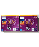2 Pack Of 2 Philips Dimmable LED Soft White Light 60w Replacement 8w - £26.72 GBP