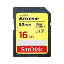 SanDisk Extreme 16 GB SDHC Class 10 Memory Card up to 90 Mbps with U3 Ratings -  - $29.00