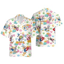 Donald And Daisy Duck Couple Happy Valentine&#39;s Day HAWAIIAN Shirt - £8.20 GBP+