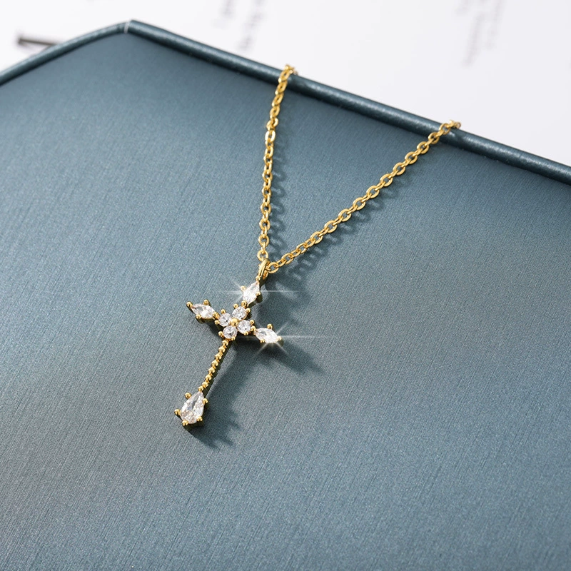 Simple and Stylish Cross Necklace-a Religious Gift for Girlfriend and Mo... - $29.99