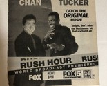 Rush Hour Vintage Tv Guide Print Ad Jackie Chan Chris Tucker TPA25 - £4.66 GBP