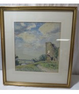 Edward Yoole framed Watercolor &quot;Rhuddlan Castle&quot;  English painter - £79.68 GBP