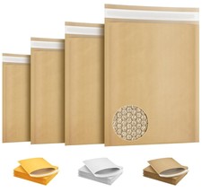 Natural Kraft Bubble Mailers, 9.5x13 Inch, 25 Pack, Self-Seal - $24.61