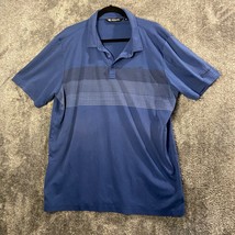 Travis Mathew Polo Shirt Mens XXL Blue Hualalai Performance Breathable Light - $14.43