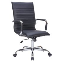 LeisureMod Harris Modern Adjustable Office Executive Swivel Chair Leatherette Hi - £162.93 GBP+