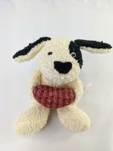 Russ Home Buddies Terry Cloth Dog Plush Puppy 6.5 Inch Heart Pillow Stuffed - $42.95