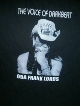Oba Frank Lords The Voice Of Darkbeat Ashe Music Black T Shirt  Sz Small - £35.05 GBP