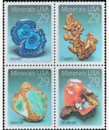 1992 29c Minerals, Copper, Block of 4 Scott 2700-2703 Mint F/VF NH - $2.49