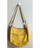 The Sak Leather Hobo Bucket Soft Yellow Leather Purse Shoulder Bag  - €19,49 EUR