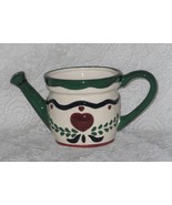 Small Ceramic Watering Can Planter with Heart Warmer Design - $8.95