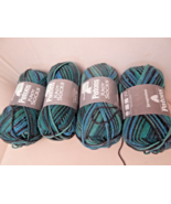4 Yarnspirations - Patons - Kroy Socks Wool/Nylon - Turquoise Stripes - £22.88 GBP