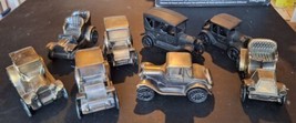 6 Bantrico  Toy Car Banks &amp; 2 Other Cast Iron Toy Cars - £46.91 GBP