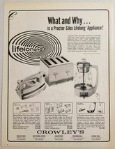 1968 Print Ad Crowley&#39;s Department Stores Detroit,MI Proctor Silex Appliances - £12.35 GBP