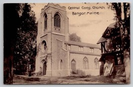 Bangor Maine Central Congregational Church ME Postcard A39 - $4.95