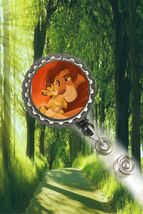 The Lion king work Retractable Reel ID Badge Holder nurse secretary pedi... - $4.84