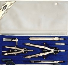 Alvin Drawing Drafting Set 795B Germany 1940s-60s Complete In Case Archi... - $79.99