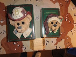 Bundle Boyds Bears Friends Edmund 65428 &amp; 654281 Elliot The Hero Christmas Retir - £21.29 GBP
