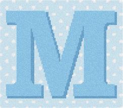 Pepita Needlepoint kit: Polka Dot Letter M, 8&quot; x 7&quot; - £39.33 GBP+