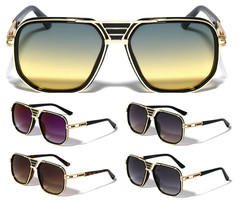 Gazelle Square Oversized Aviator Sunglasses Outdoor Sport Retro Designer Fashion - £9.67 GBP+