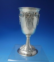 Judaica by Hatice .900 Silver Kiddush Cup Gold Washed Interior 6&quot; x 3&quot; (... - $385.11