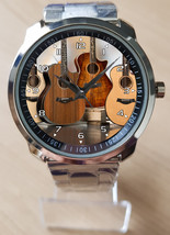 Acoustic Guitar Lover Unique Unisex Trendy Wrist Watch Sporty - £27.54 GBP