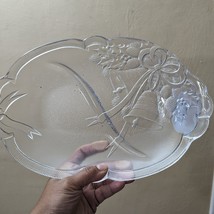 Vintage Holiday Bells by Mikasa Crystal 10&quot; Candy Serving Plate Christmas - £11.09 GBP