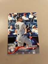 2018 Topps Aaron Judge Le Ague Leaders #193 New York Yankees Rbi Mint - £1.76 GBP
