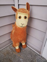 Classic Toy Company Plush Brown Alpaca 18 Inch Kids Gift Toy Stuffed Animal - £21.96 GBP
