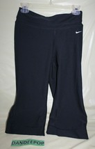 Nike Women&#39;s Dri Fit 3/4 Black Pants 339512-010 Size Women&#39;s XS - £23.35 GBP