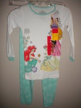 Disney Princess Girls Size 6 Little Mermaid &amp; Others 2 Piece Pajama Set NWT - £7.75 GBP