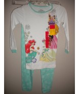Disney Princess Girls Size 6 Little Mermaid &amp; Others 2 Piece Pajama Set NWT - £7.77 GBP