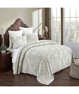 Full Size 100-Percent Cotton Chenille 3-Piece Coverlet Bedspread Set in ... - $336.86 CAD