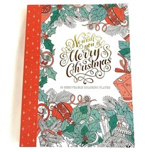 We Wish You a Merry Christmas Coloring Book for Adults 55 Removable Pages - £8.29 GBP