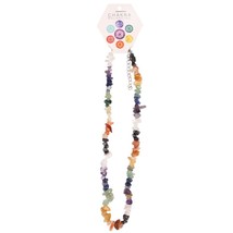 Lovely hand-made colourful Chakra balencing necklace-H:23cm W1.5cm D1.5cm - £14.87 GBP