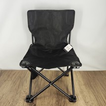 VUN Portable Folding Chair Mid-Size Black 13&quot;x13&quot;x20.5&quot; for Outdoor  - £14.93 GBP