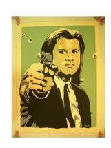 Pulp Fiction Poster Serigrafia John Travolta Billy Perkins - $8,311.32 MXN