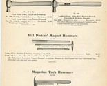 The George Tritch Hardware Co Tack Hammers &amp; Magnet Hammers Catalog Page... - $17.82