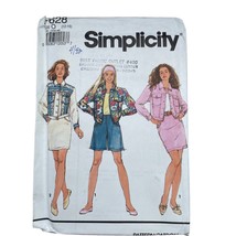 Simplicity Sewing Pattern 7628 Skirt Jacket Shorts Misses Size 12-16 - $8.99