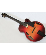 NEW BRAND AAA-Hand-carved Archtop 16&quot; Jazz Guitar With Case In Sunburst - £760.40 GBP