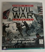 Robert E Lee Civil War General 1996 PC CD-ROM Video Game Sealed Big Box Vintage - £17.50 GBP