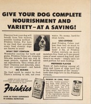 1954 Print Ad Friskies Dog Food Cubes &amp; Cans Albers Milling Los Angeles,CA - £9.56 GBP