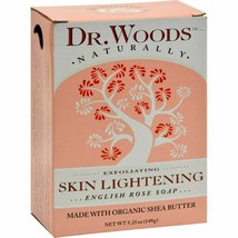 Dr. Woods Naturally Bar Soap Skin Lightening English Rose - 5.25 oz - £8.20 GBP
