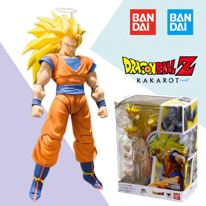 Original Box Bandai Shf Dragon Ball Super Saiyan 3 Son Goku Figure Finished - £92.34 GBP