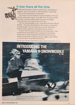 1968 Print Ad Introducing the Yamaha Snowmobile Los Angeles,California - £16.07 GBP
