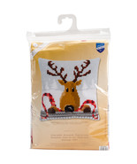 Vervaco Needlepoint Cushion Top Kit 16&quot;X16&quot;-Reindeer With A Red Scarf - €32,42 EUR