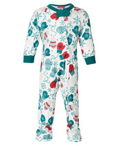 Baby Pajamas One Piece Holiday Mittens Print Size 18 month FAMILY PJ&#39;s $19 - NWT - £4.22 GBP