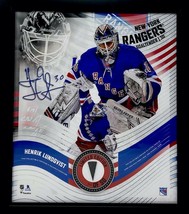 HENRIK LUNDQVIST New York Rangers Framed 15 x 17 Game Used Puck Collage ... - $295.00